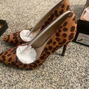 Leopard Print Women's Heels New in box